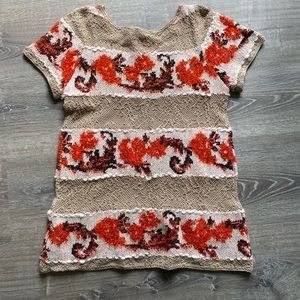 Anthropologie Knitted and knotted knit blouse